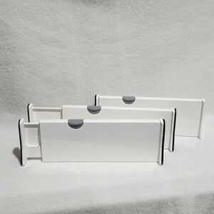 Drawer Dividers 4 Pack, Adj Separators 4" High Expandable from 11-17"
